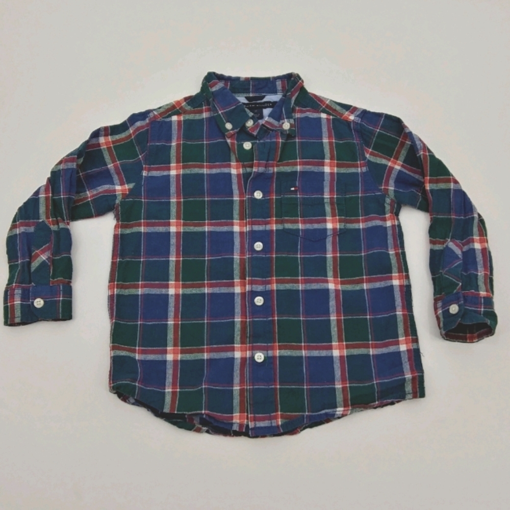 TOMMY HILFIGER Long Sleeved Plaid Shirt
